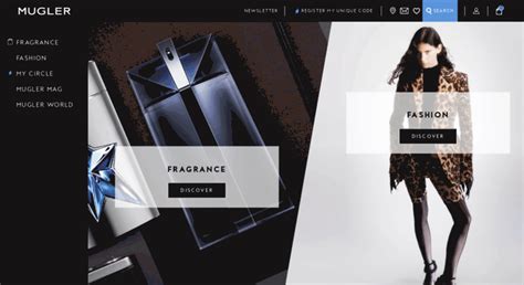 mugler website.